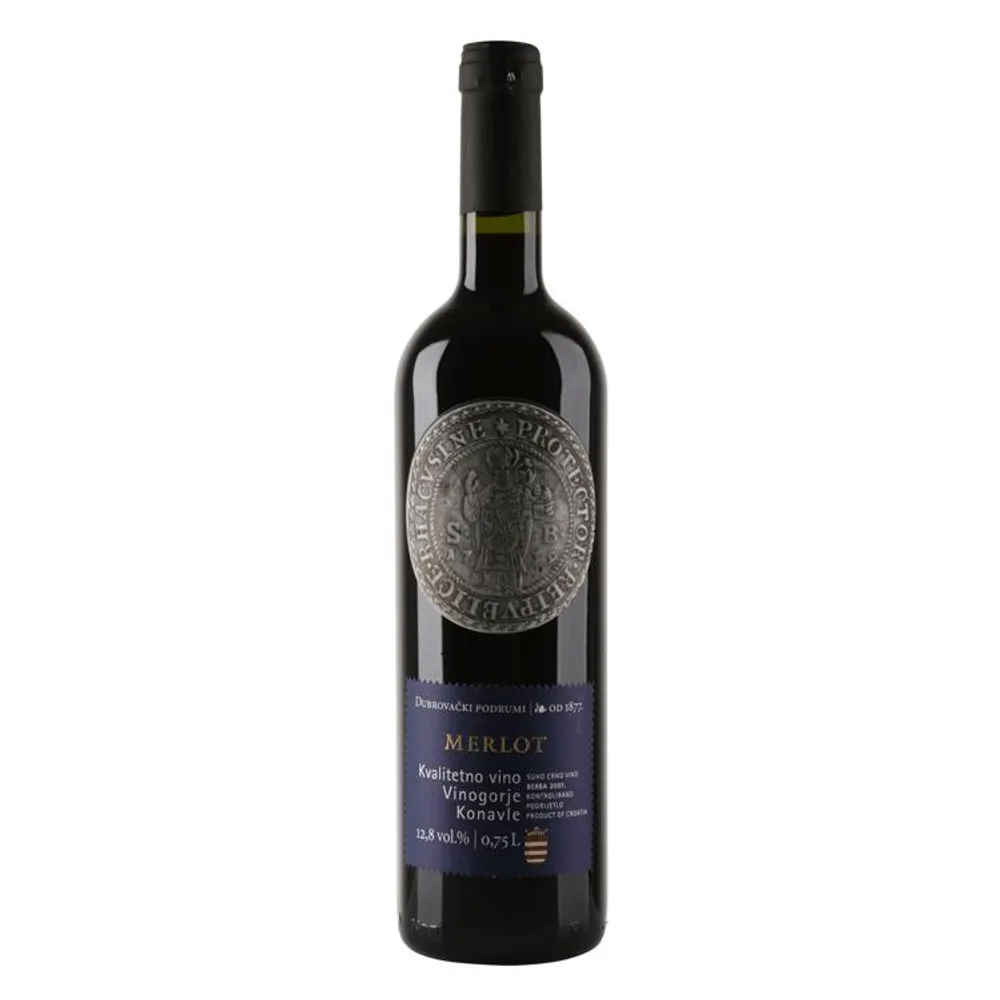 Vino Merlot 0,75 l Dubrovački podrumi