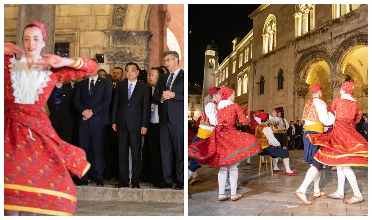 Sudionici Summita Kina +16 obišli Stradun i uživali u nastupu skupine Linđo