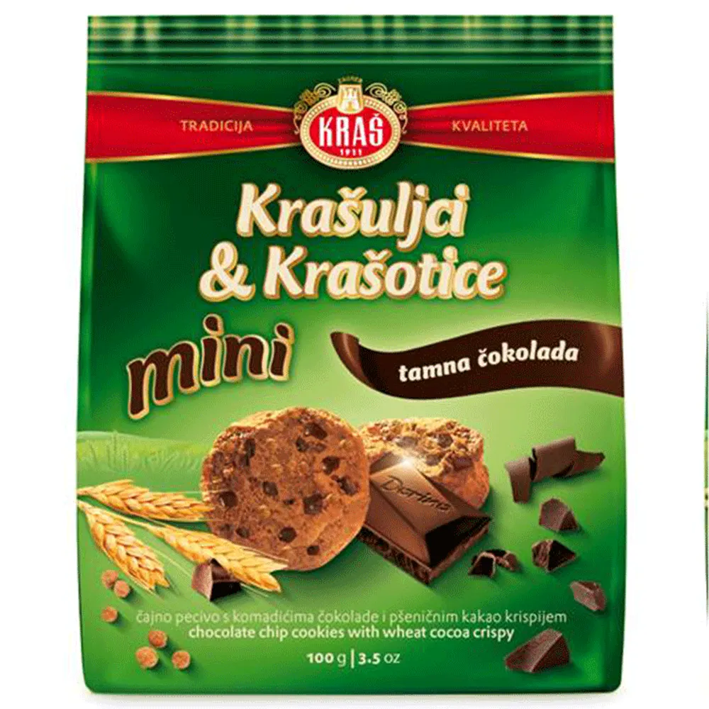 Mini Krašuljci i Krašotice tamna čokolada 100g