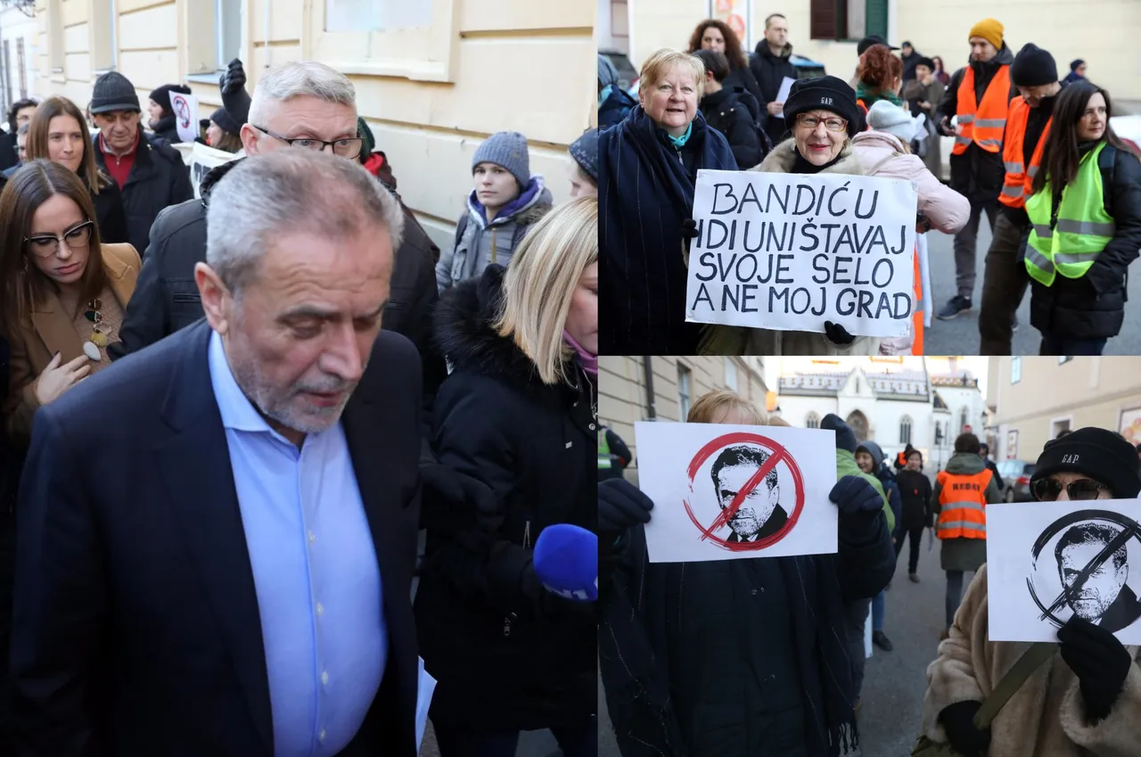 Napeto u Zagrebu: Bandić stigao na Skupštinu, prosvjednici ga izviždali