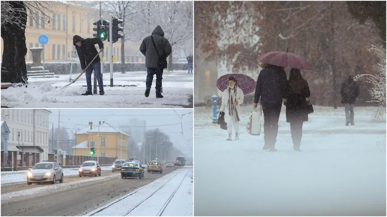Prvi snijeg ove zime zabijelio je Osijek