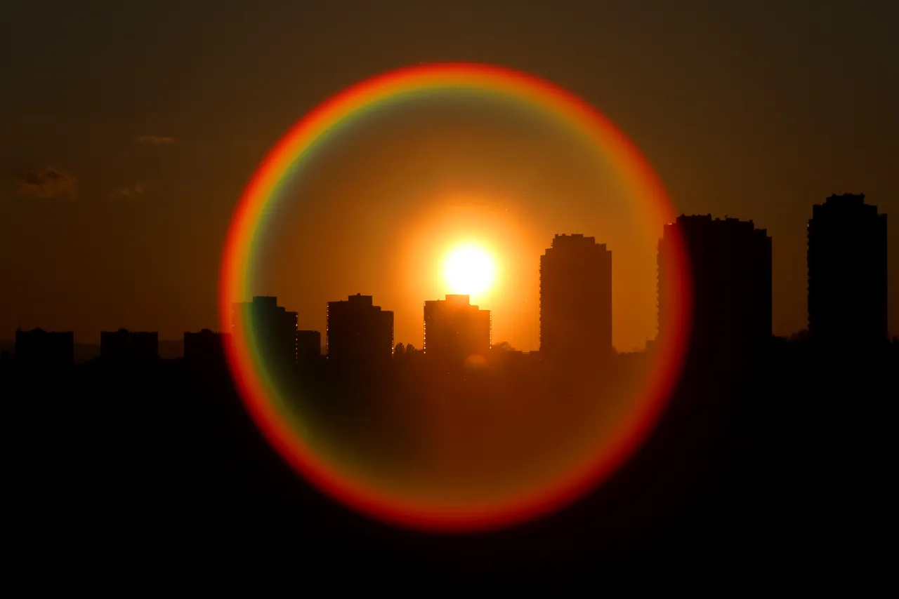 Spektakularan zalazak sunca u Zagrebu