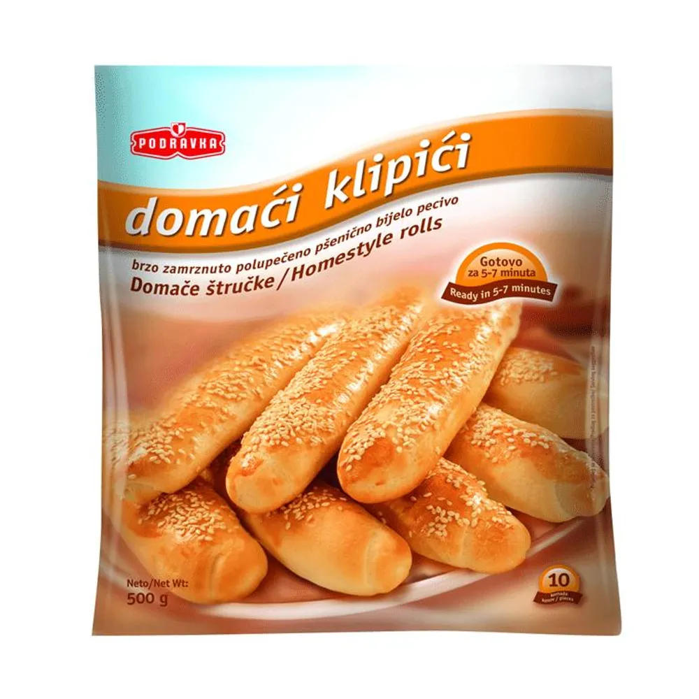 Domaći slani klipići smrznuti 500g Podravka