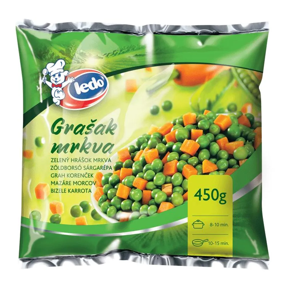 Grašak , mrkva 450 g - Ledo