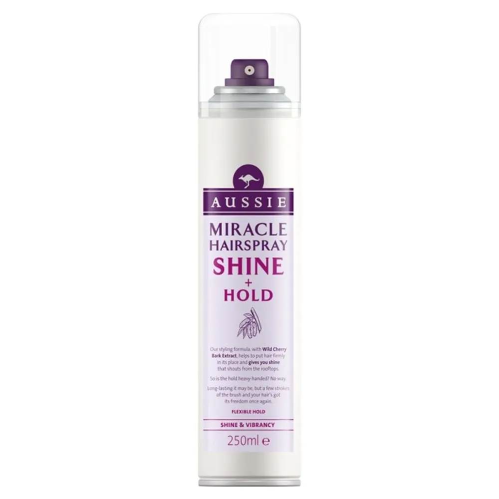 Aussie Miracle Hairspray Shine+Hold sprej za kosu