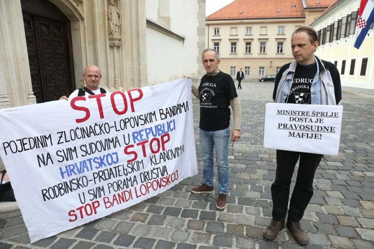 Udruga za pomoć žrtvama pravosuđa nastavlja zajednički štrajk glađu