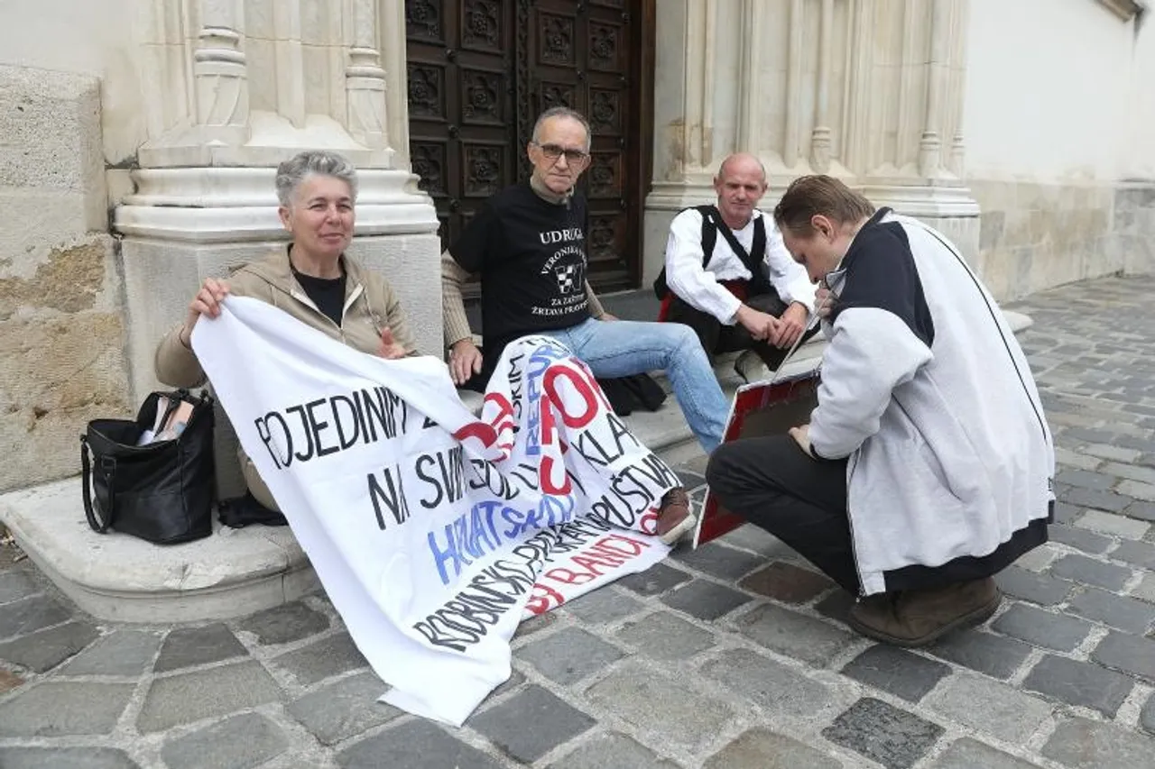 Udruga za pomoć žrtvama pravosuđa nastavlja zajednički štrajk glađu