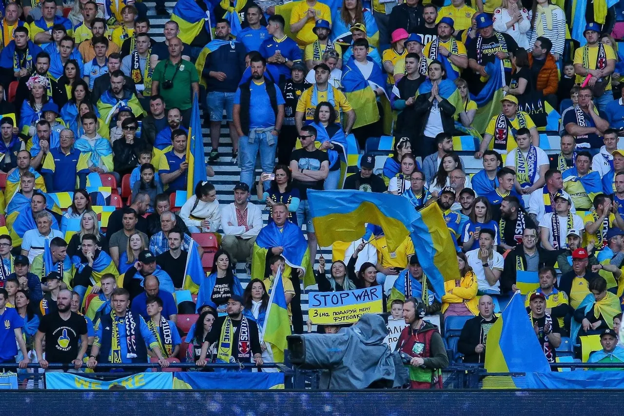 Atmosfera na utakmici Ukrajine i Škotske