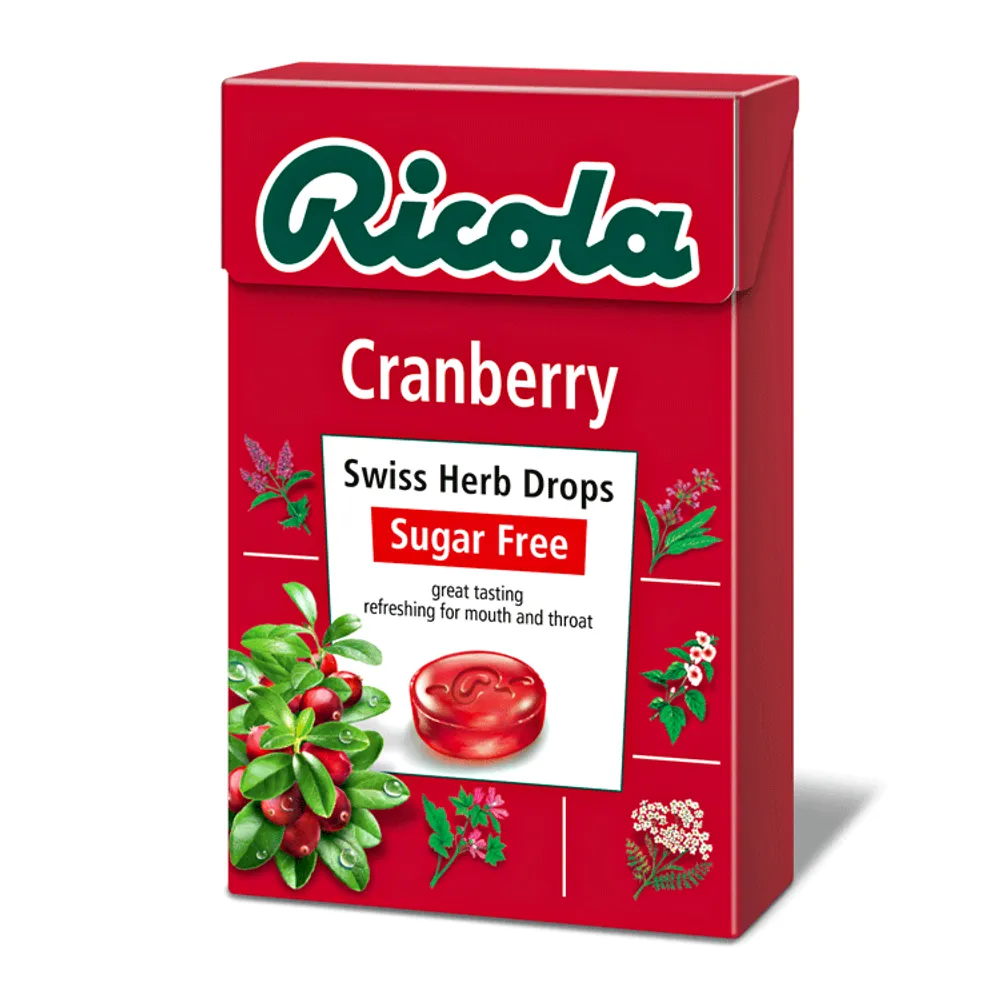 Bombon Ricola Cranberry 40 g