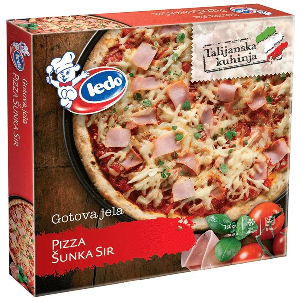 Pizza  šunka sir  300g Ledo