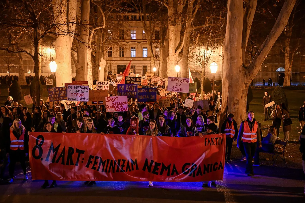 U Zagrebu održan Noćni marš za ženska prava u Hrvatskoj 