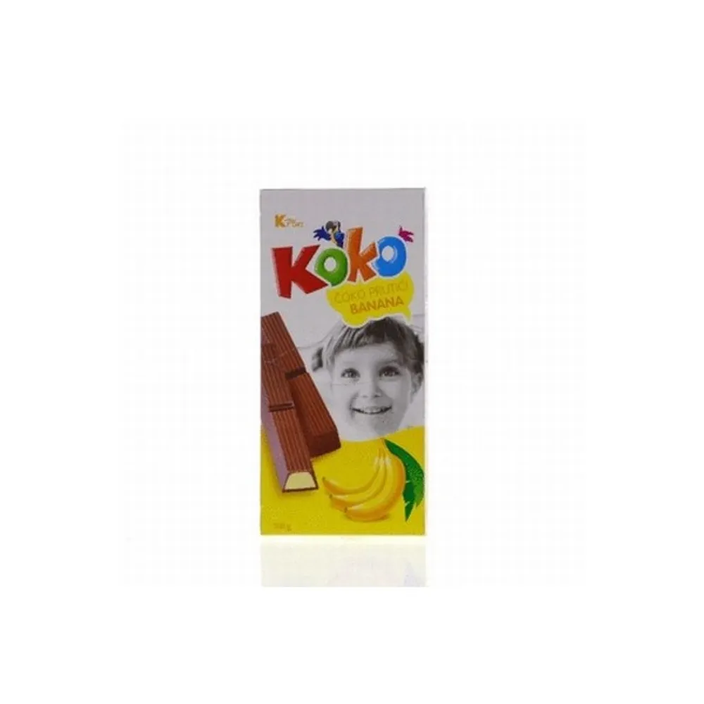 K plus Čokolada Koko banana prutići 100 g