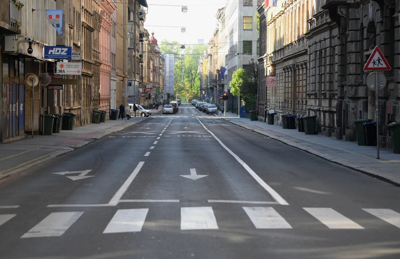 Prazne ulice Zagreba na Uskrs