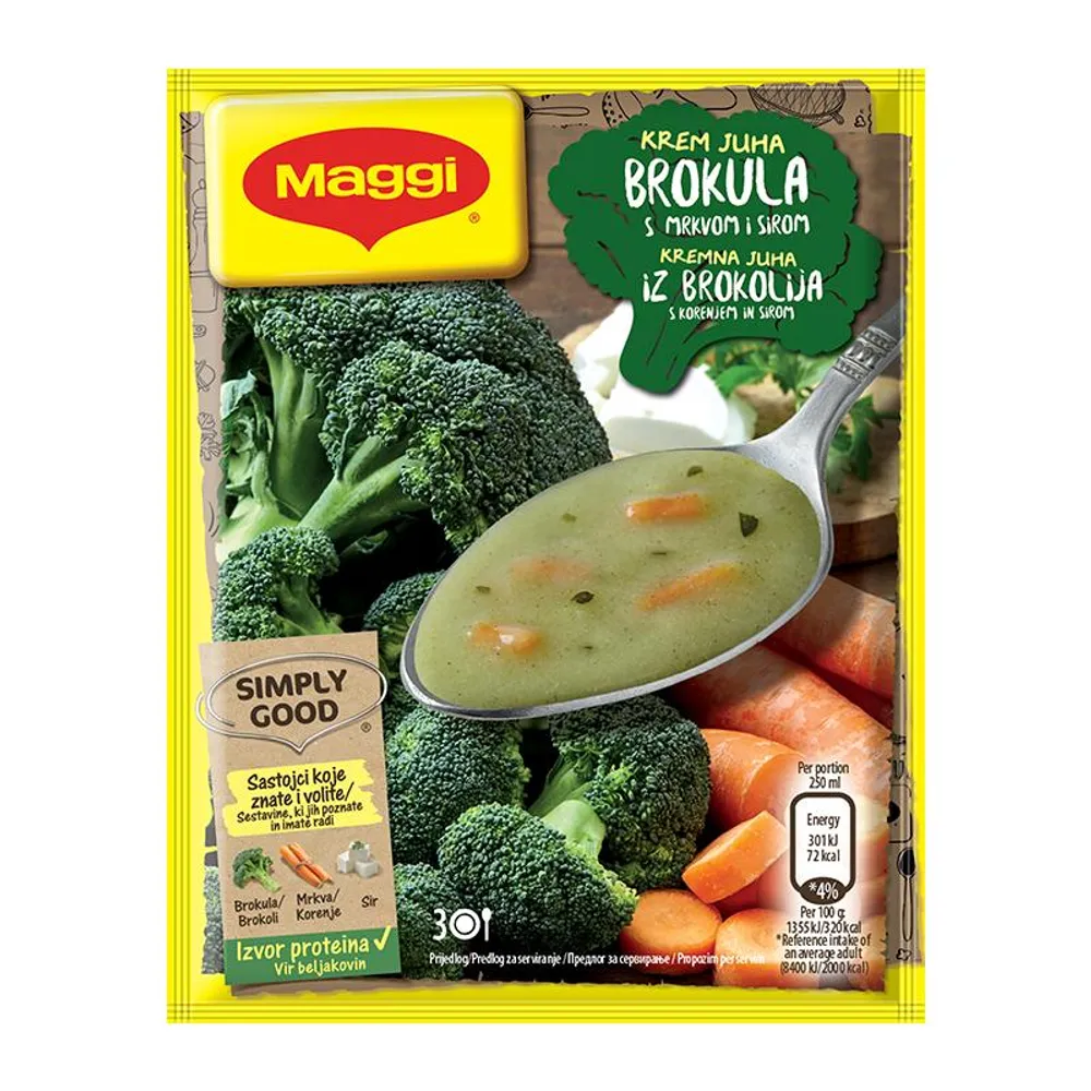 Maggi Brokula s mrkvom i sirom krem juha