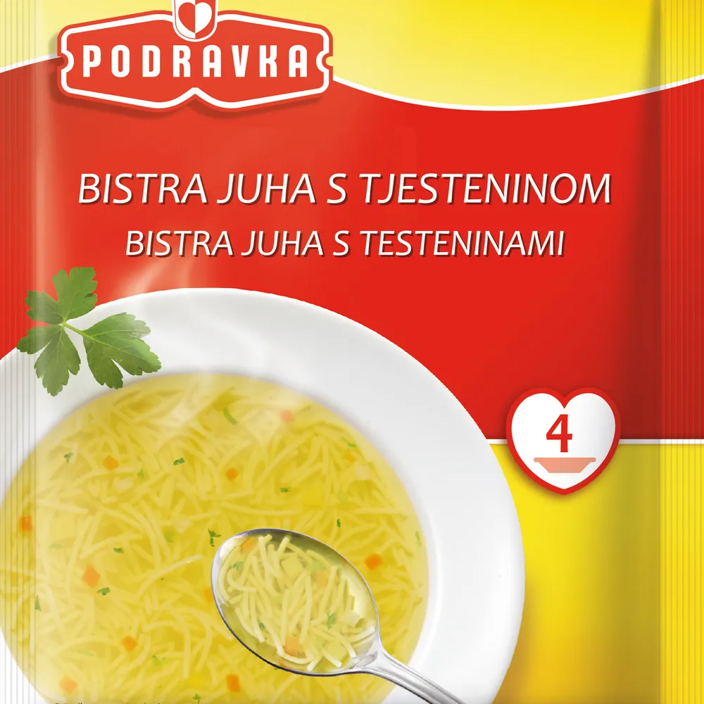 Podravka bistra juha s tjesteninom 45g