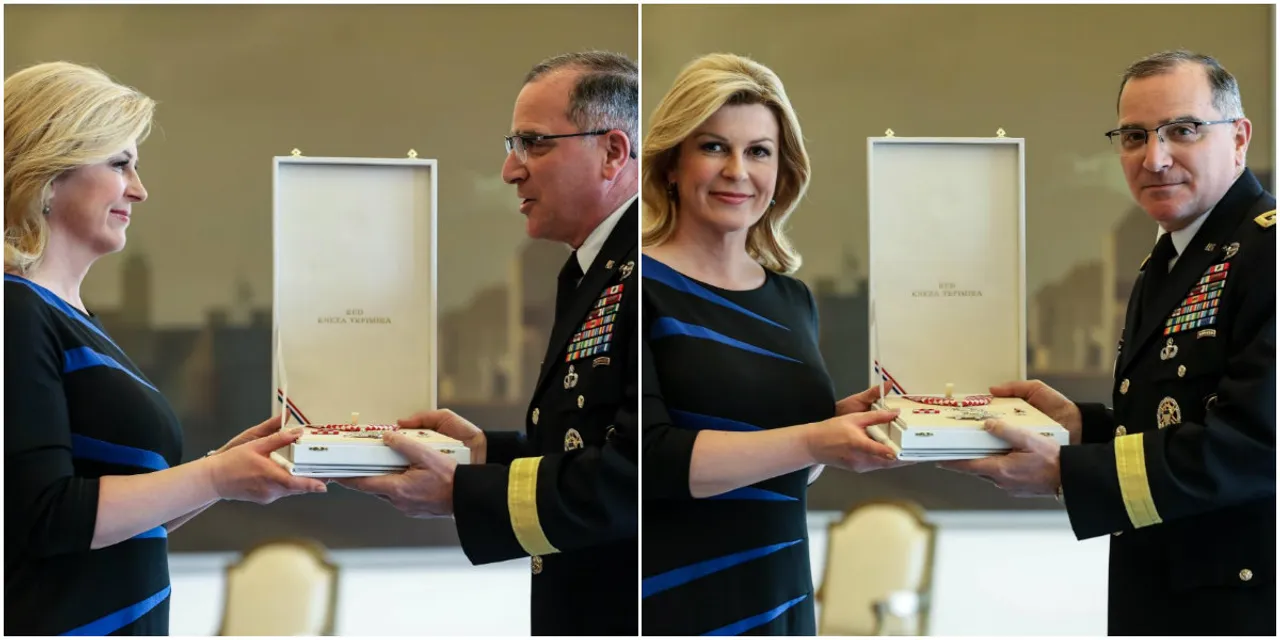 Predsjednica odlikovala glavnog američkog generala u Europi: 'On je iskreni prijatelj Hrvatske'