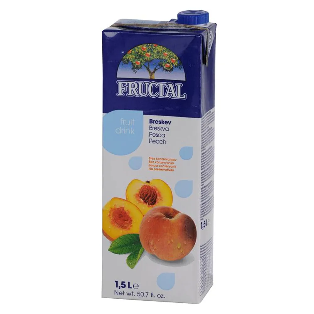 Negazirano piće breskva 1,5 l Fructal