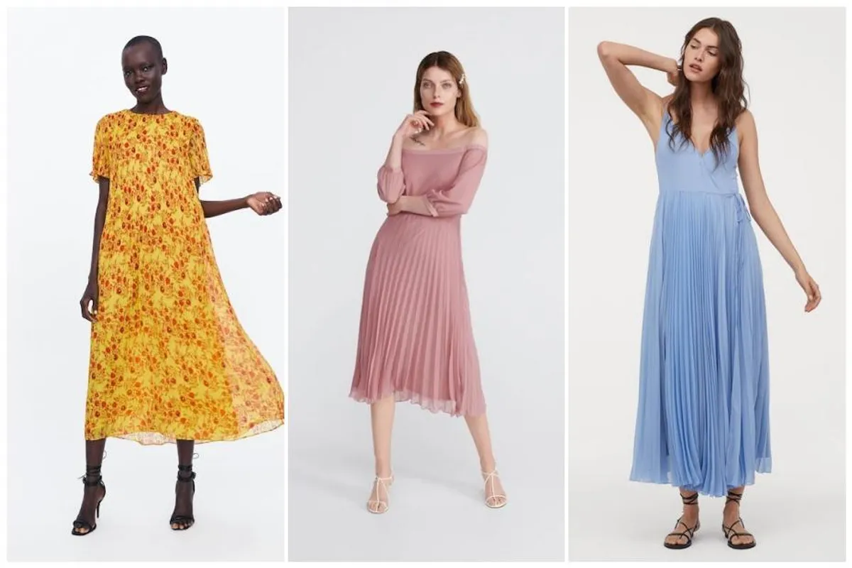 Plisirane haljine - novi modni trend za kojim trendseterice luduju