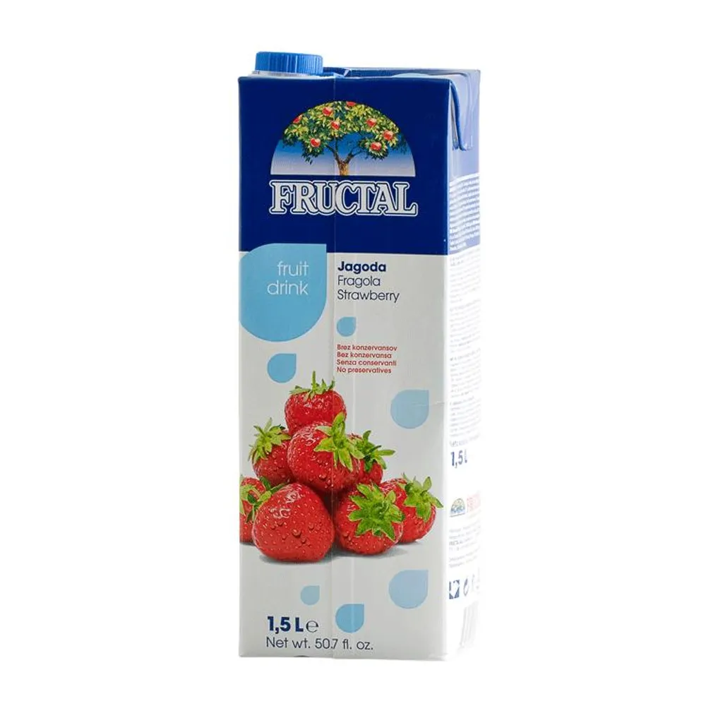 Negazirano piće jagoda 1,5 l Fructal