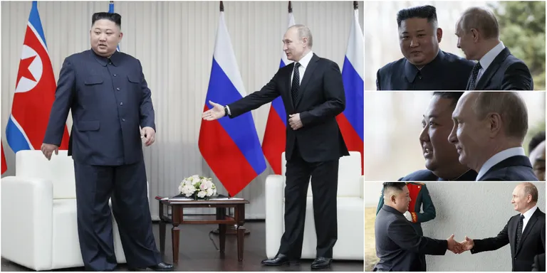 Vidno raspoloženi Putin poželio dobrodošlicu Kim Jong-Unu: 'Drago mi je vidjeti vas ovdje'