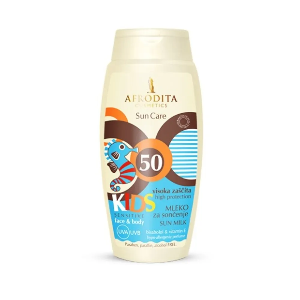 Afrodita Kids Sensitive mlijeko za sunčanje SPF 50