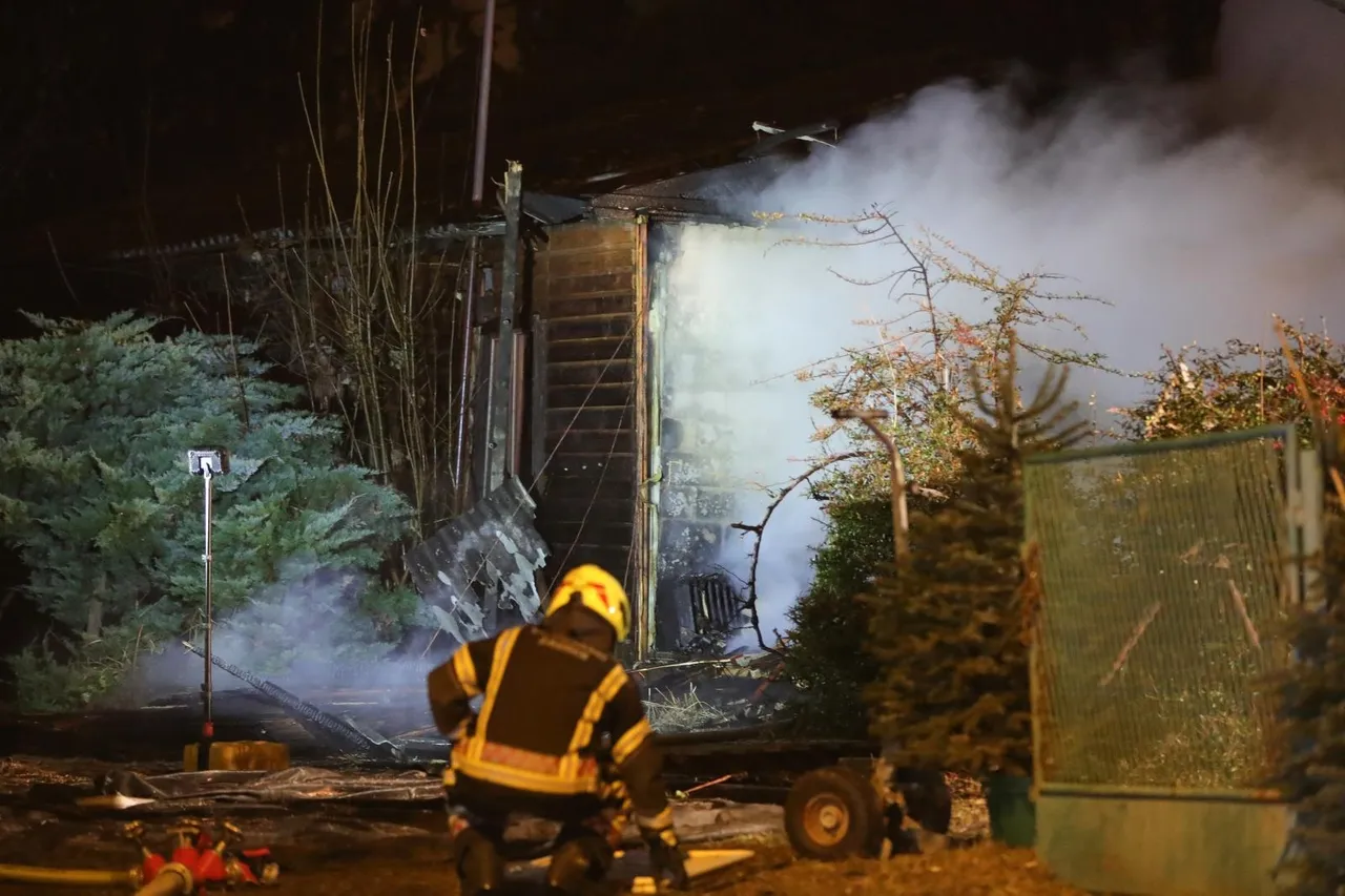 Zagreb: Vatrgasci gase požar na prostoru na kojemu se prodaju borovi na Mirogoju