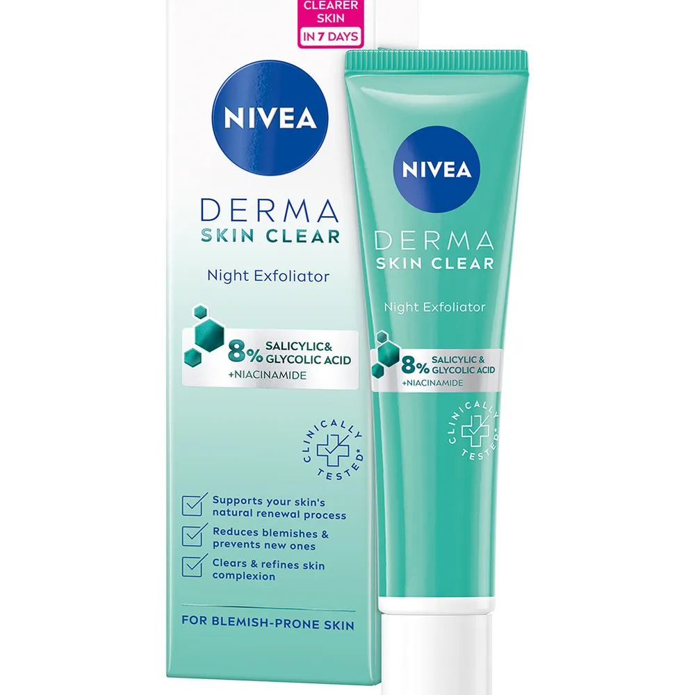 NIVEA DERMA Skin Clear linija  -noćni eksfolijant