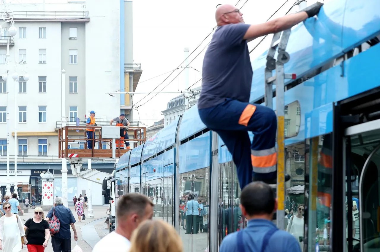 Zbog kvara tramvaja na Trgu bana Jelačića nastale gužve
