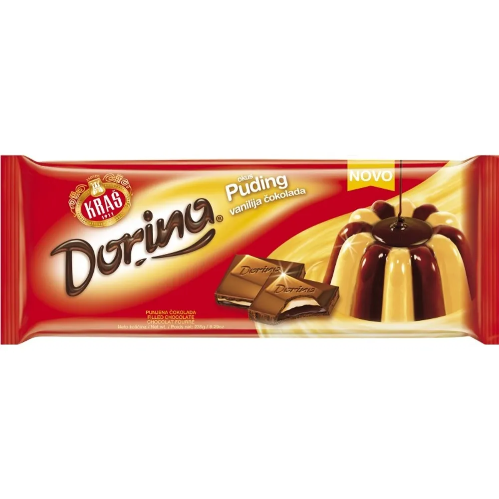 Kraš Dorina puding vanilija i čokolada