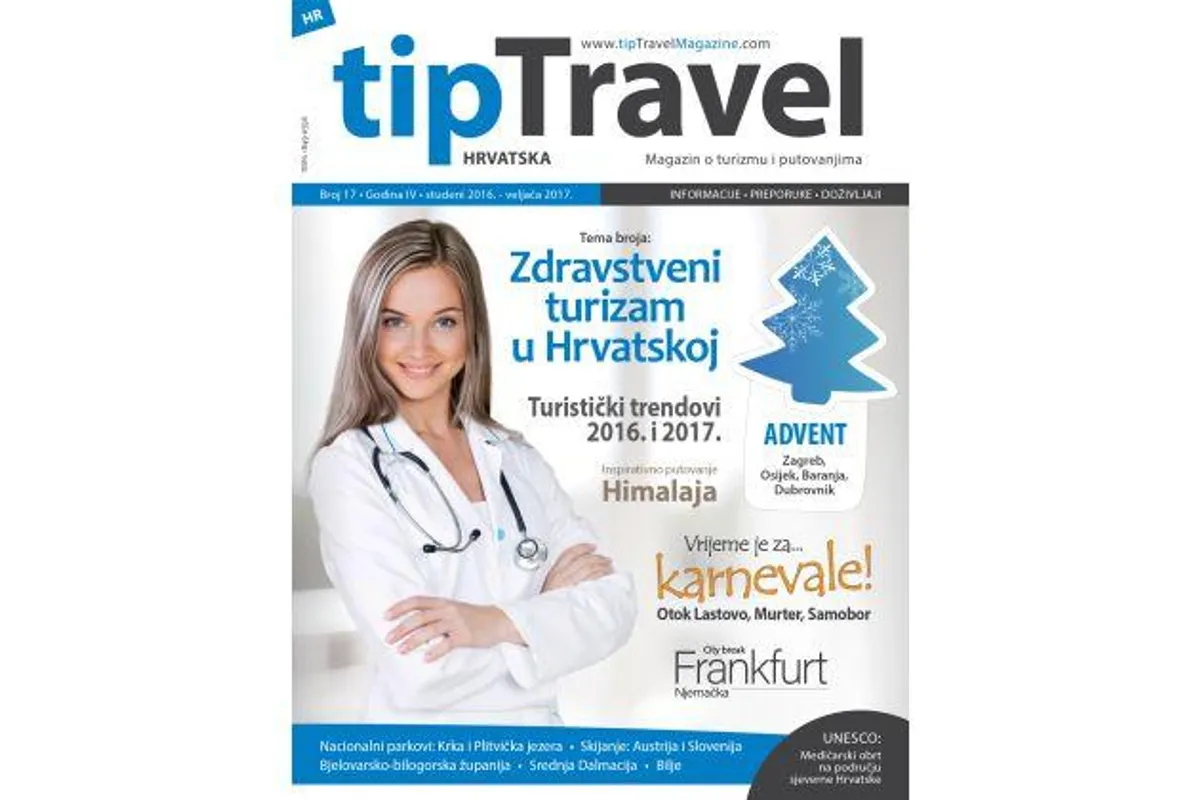 Novi broj tipTravel magazina u znaku zdravstvenog turizma, adventa i karnevala u Hrvatskoj