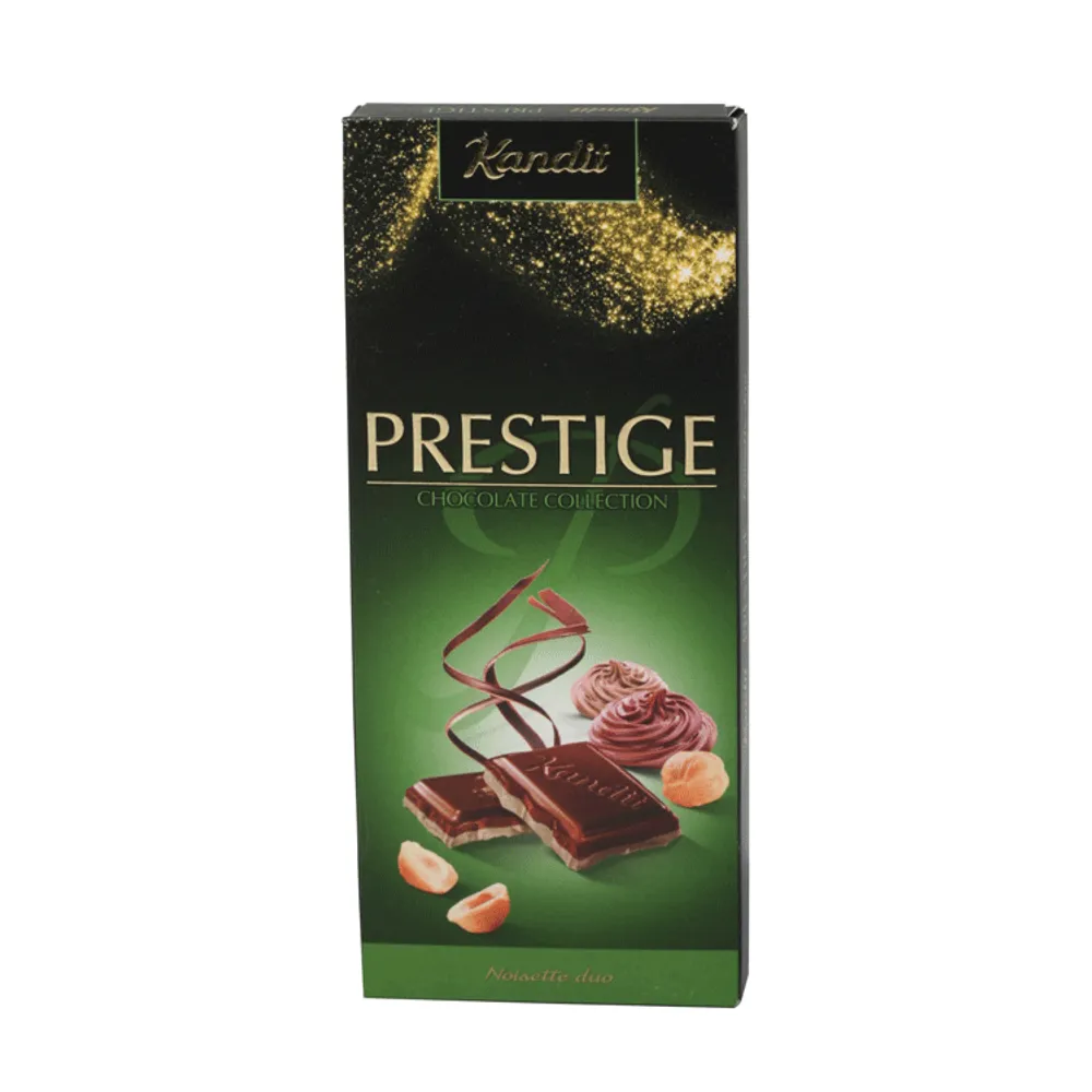 Čokolada prestige choclate noisette duo 110g Kandit