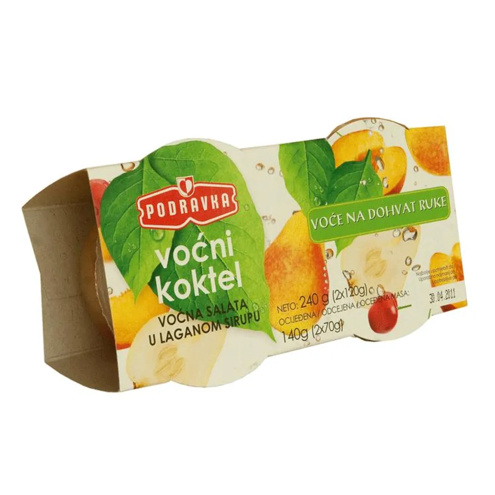 Kompot voćni koktel 2x70 g Podravka