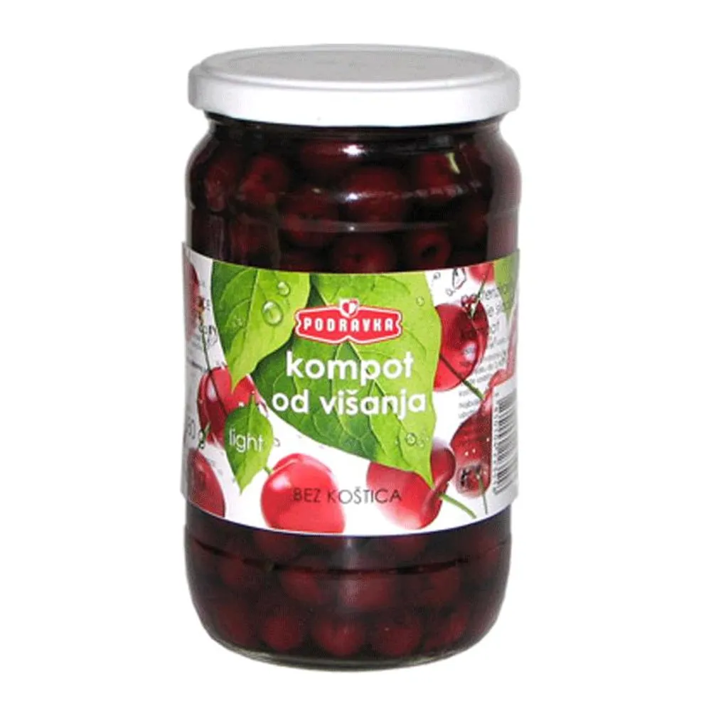 Kompot višnja bez koštica 340 g Podravka