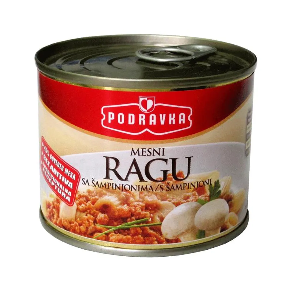 Mesni ragu sa šampinjonima 200 g Podravka