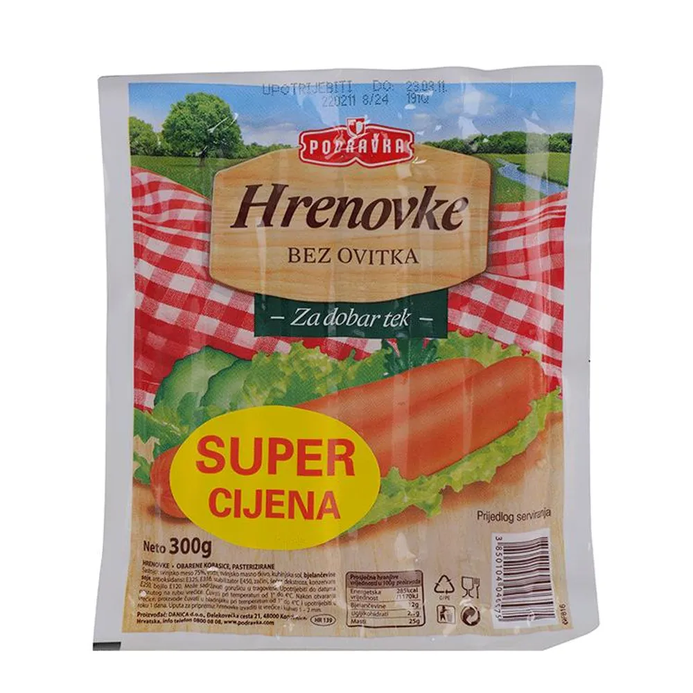 Hrenovke 300 g Podravka