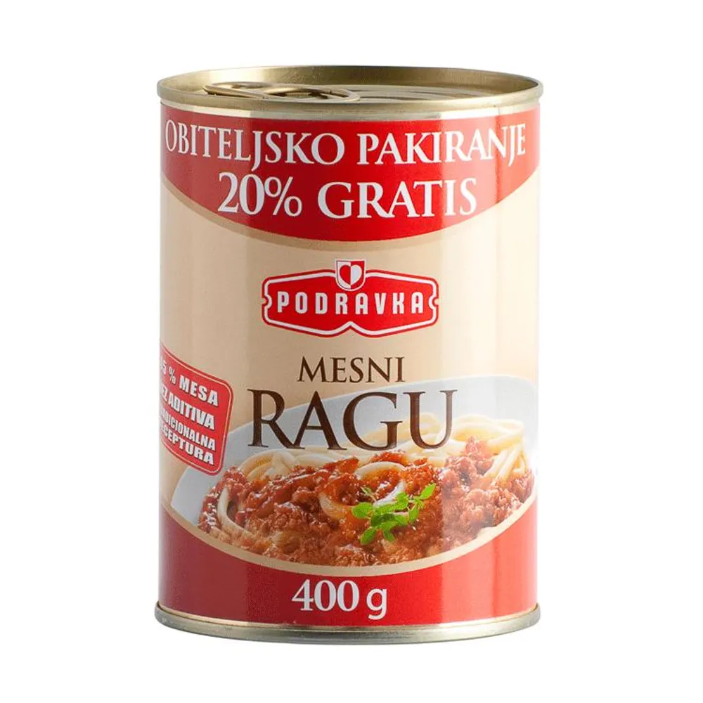 Mesni ragu 400 g Podravka