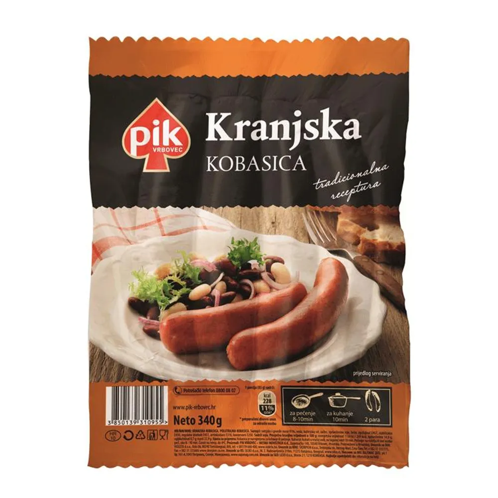 Kranjska kobasica 340g vakumirana