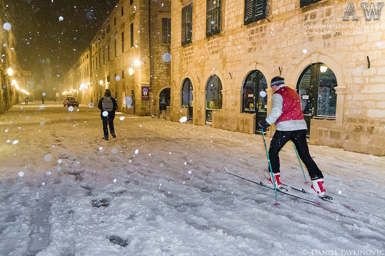 Snijeg u Dubrovniku prije 11 godina