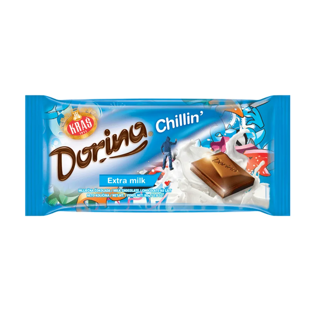 Dorina extra milk chillin 80 g Kraš