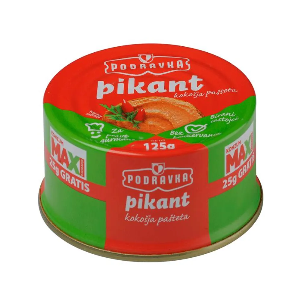 Pašteta maxi pikant 125g