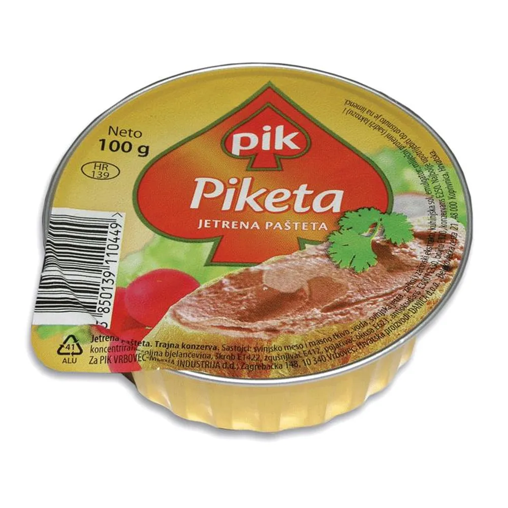 Piketa pašteta jetrena 100 g PIK