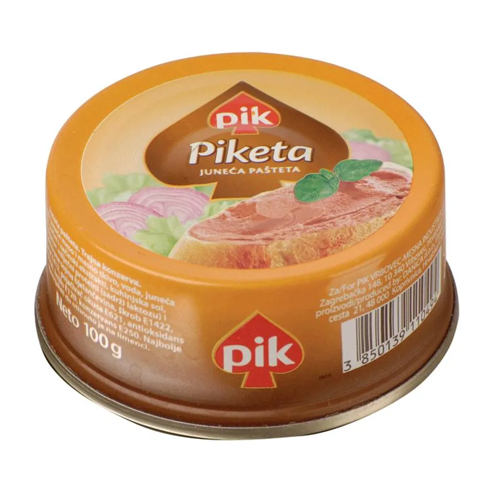 Piketa pašteta juneća 100 g PIK