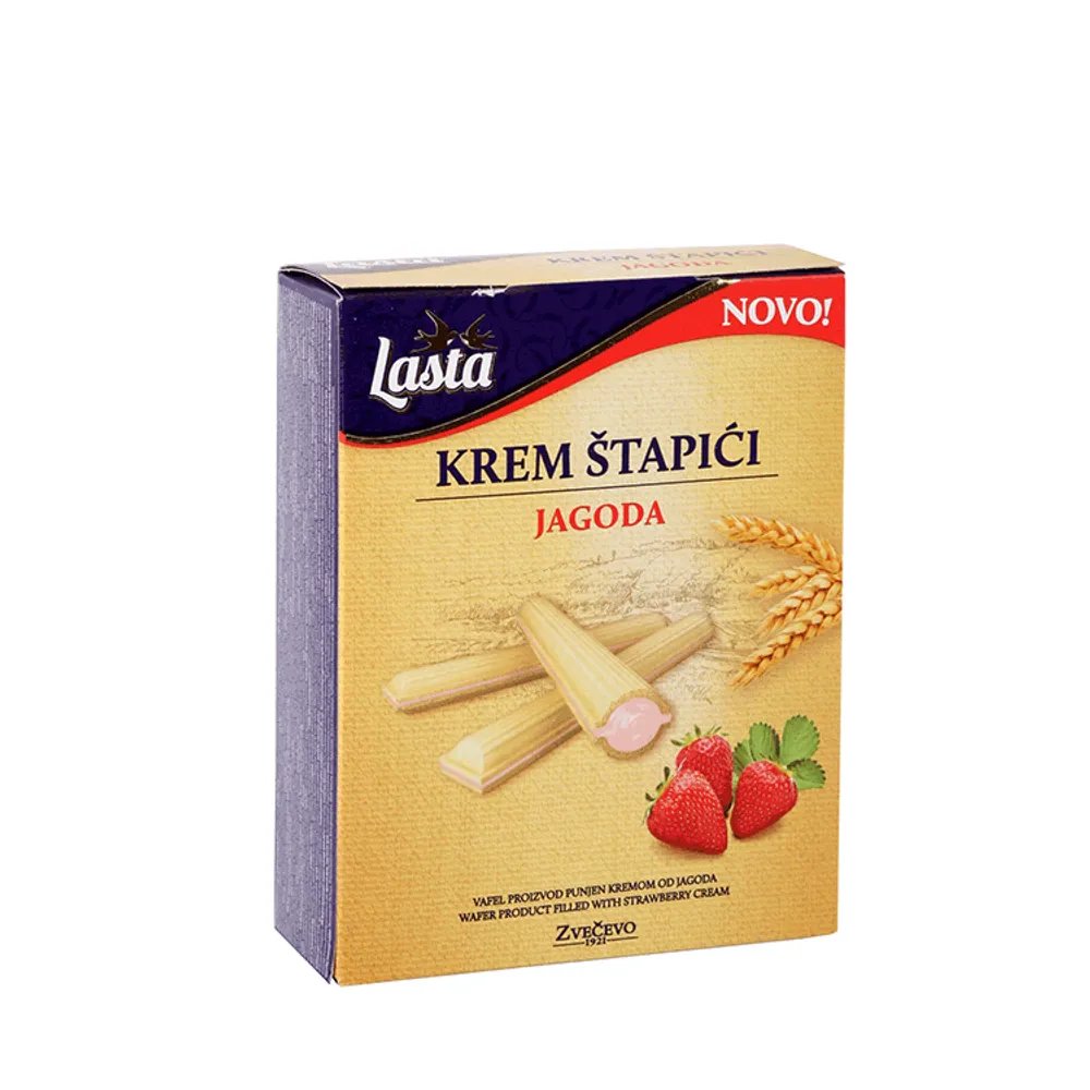 Krem štapići jagoda 224 g Zvečevo