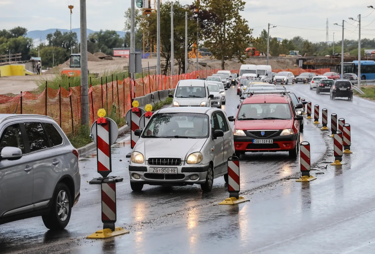 Jedna zatvorena traka uzrokovala prometni kolaps u Zagrebu