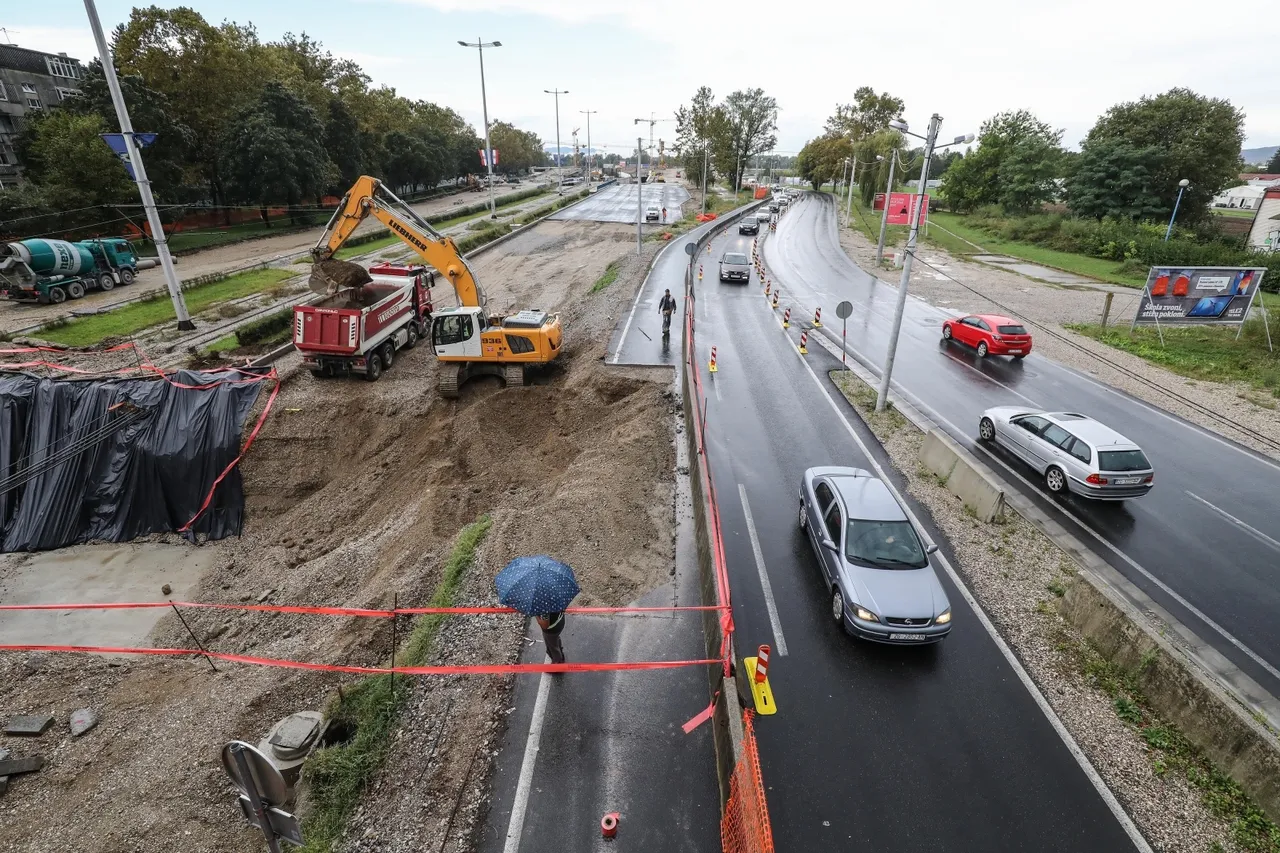 Jedna zatvorena traka uzrokovala prometni kolaps u Zagrebu