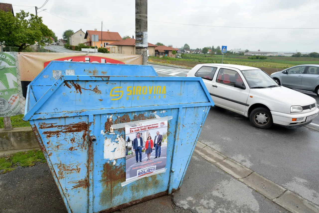 U jeku završnice predizborne kampanje u Bjelovaru se ne biraju mjesta za lijepljenje plakata