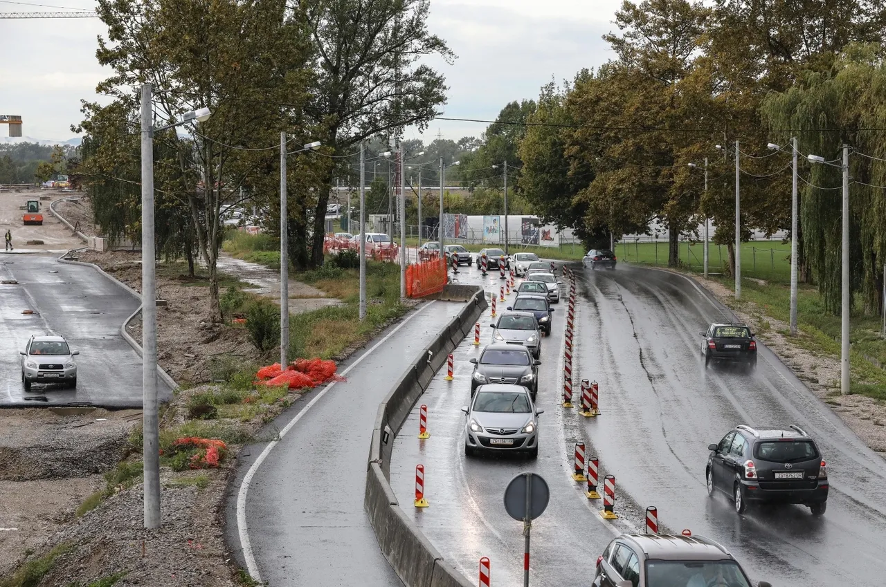 Jedna zatvorena traka uzrokovala prometni kolaps u Zagrebu