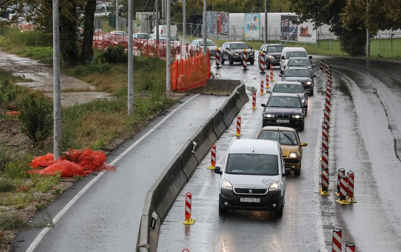Jedna zatvorena traka uzrokovala prometni kolaps u Zagrebu