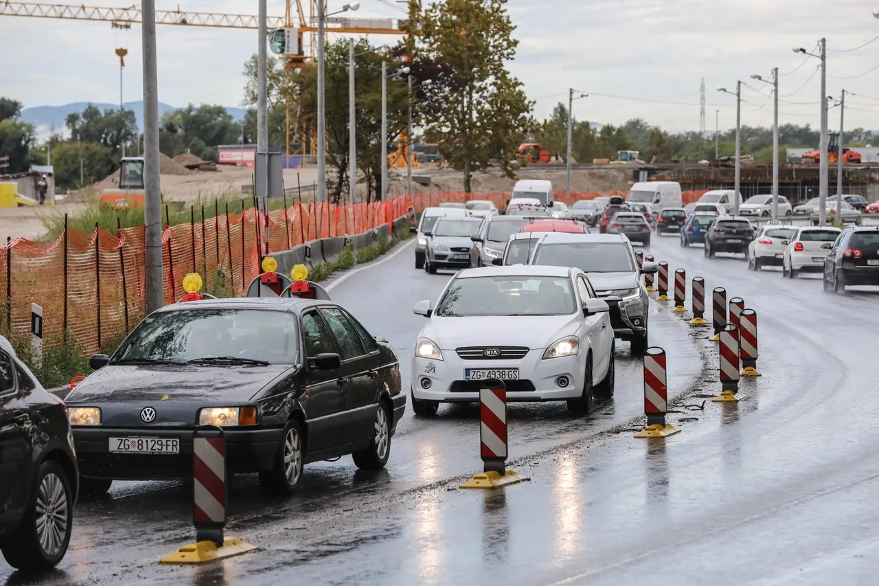 Jedna zatvorena traka uzrokovala prometni kolaps u Zagrebu
