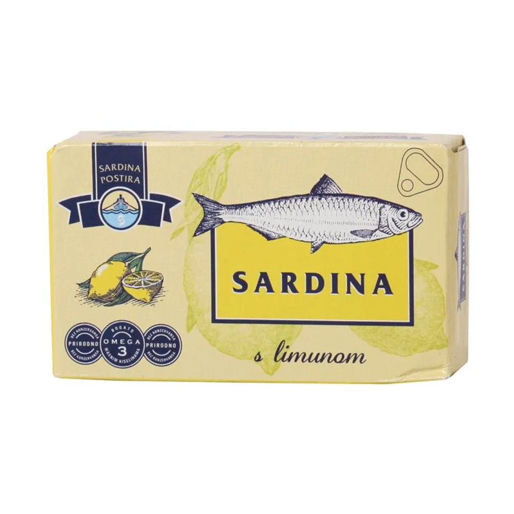 Sardina u biljnom ulju s limunom 115 g Sardina